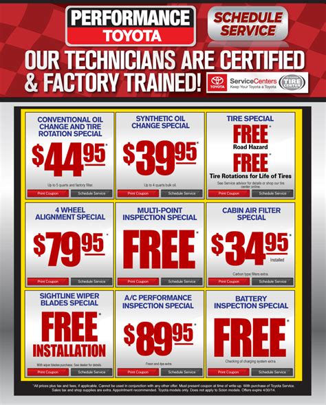 findlay toyota service coupons|Monthly Specials